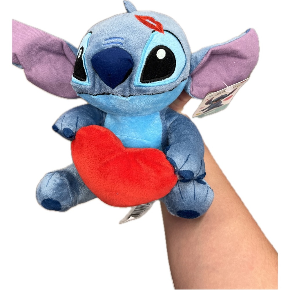 Disney Lilo and Stitch Valentine Heart & Kiss Plush